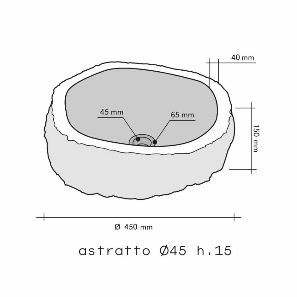 Wastafel Ondersteunende Piece Marble Rook Mumbai Viadurini