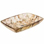 Wastafel stuk kunsthars Inez, handgemaakte Viadurini