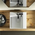 Moderne design vierkante wastafel wastafel 100% gemaakt in Italië, Lavis