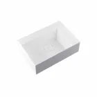 Vierkante moderne aanrecht wastafel gemaakt in Italië, Lavis Viadurini