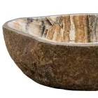 Aanrecht wastafel met de hand gemaakt in riviersteen, Palata Viadurini