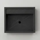 Rechthoekige wastafel in porseleinen aardewerk Made in Italy - Cervia Viadurini