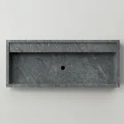 Rechthoekige wastafel in porseleinen aardewerk Made in Italy - Cervia Viadurini