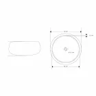 Ronde Wastafel in Pure Onyx Uniek Design - Ramiro Viadurini