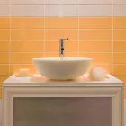 Wastafel Ondersteuning Ronde Beige Outside Smooth Nusa Viadurini