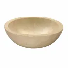 Wastafel Ondersteuning Ronde Beige Outside Smooth Nusa Viadurini