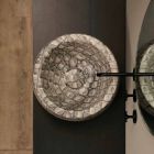 Caiman keramische ronde aanrecht wastafel gemaakt in Italië Elisa ontwerp Viadurini