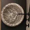 Caiman keramische ronde aanrecht wastafel gemaakt in Italië Elisa ontwerp