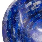 Ronde wastafel in Pongo lapis lazuli steen, uniek stuk Viadurini