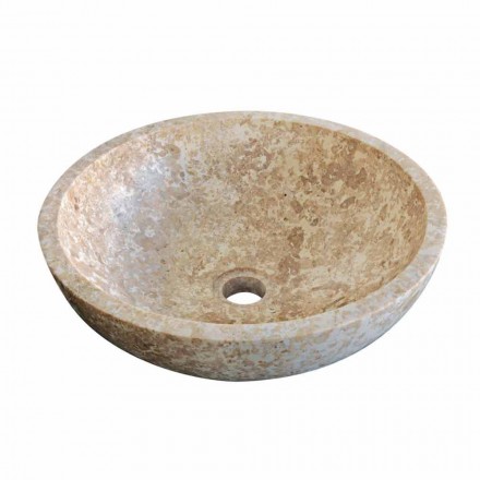 Wastafel Ondersteuning Round Stone Natural Kari Viadurini