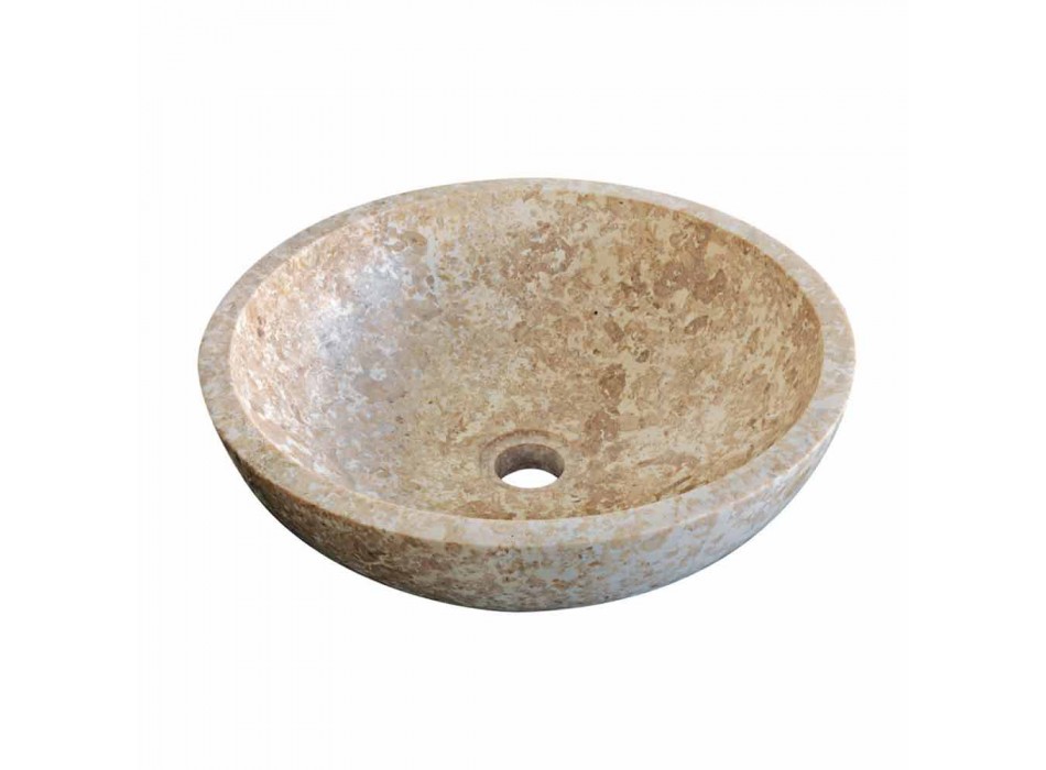 Wastafel Ondersteuning Round Stone Natural Kari