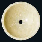 Wastafel round ondersteuning in honing onyxsteen Kilian Viadurini