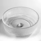 Ronde aanrechtwastafel in Plissè Venetiaans glas Made in Italy - Zirkoon Viadurini