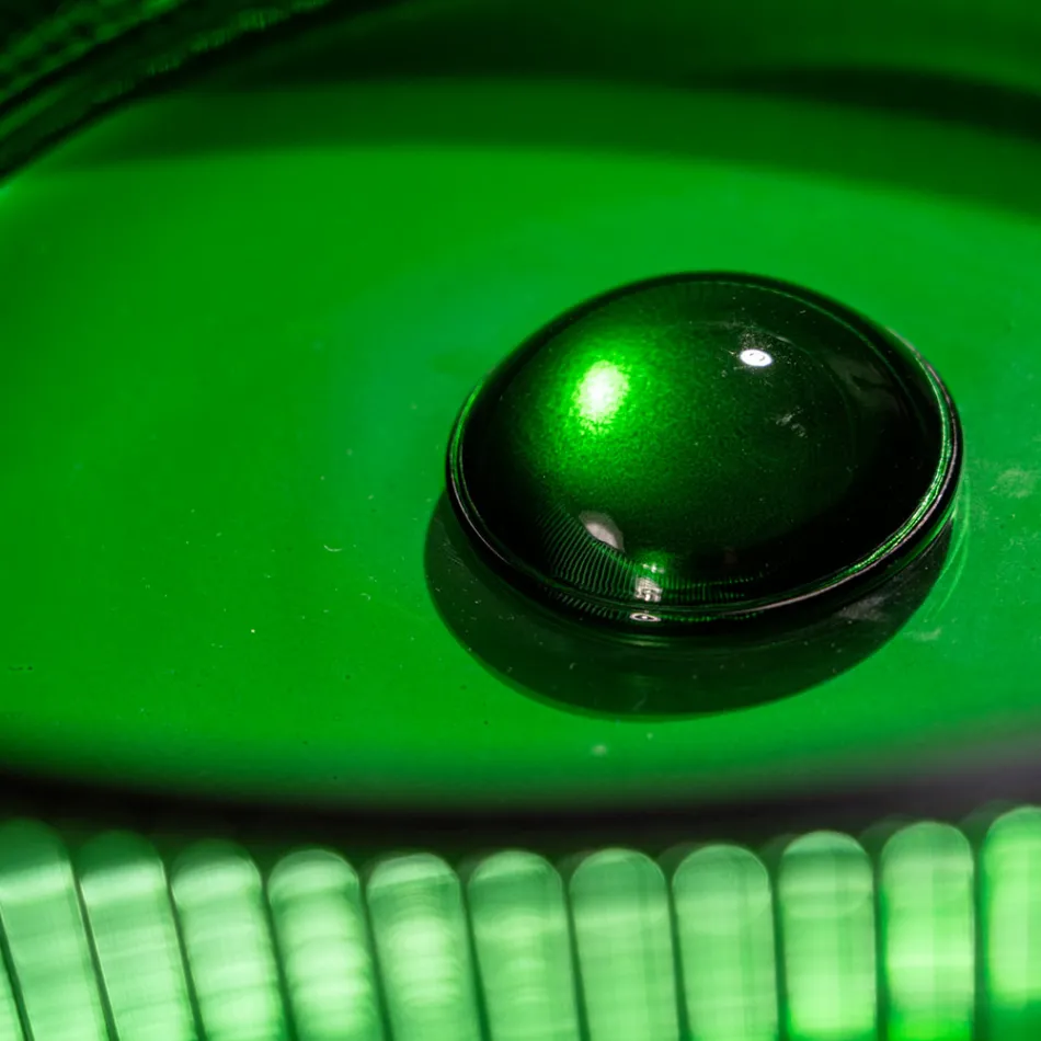 Ronde aanrechtwastafel in Plissè Venetiaans glas Made in Italy - Zirkoon Viadurini