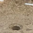 Ronde aanrecht wastafel, uit één stuk, in Ziva natuursteen Viadurini