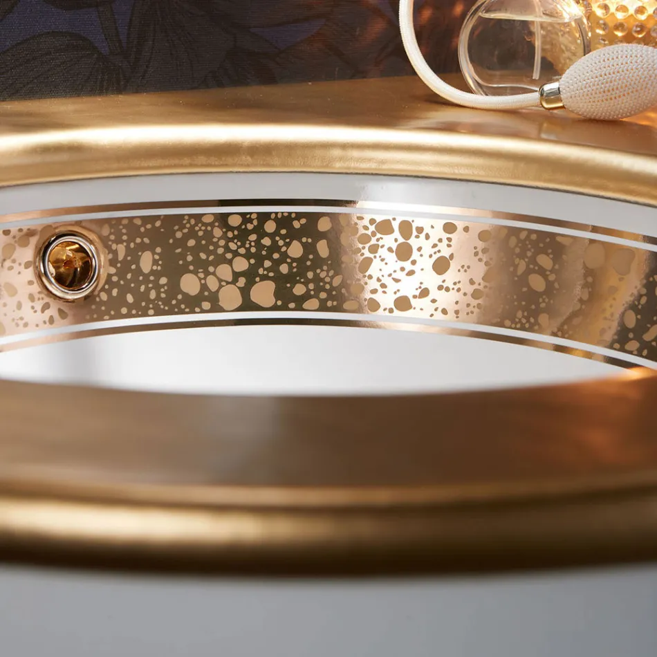 Ingebouwde badkamergootsteen in handgegoten vuurklei, gemaakt in Italië - Erioli Viadurini