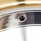 Barokke ingebouwde vuurkalk-wastafel, handgemaakt in Italië, Egeïsche zee Viadurini