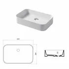 Design wastafel in keramiek Made in Italy Leivi Viadurini