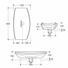 Design keramische aanrecht wastafel gemaakt in Italië Laura Viadurini