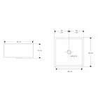 Design Aanrecht Wastafel met Harsplaat - Duca Viadurini