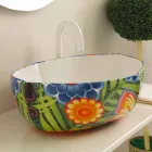 Design keramische aanrecht wastafel, gemaakt in Italië Oscar Viadurini