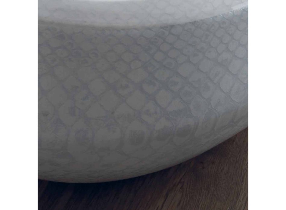 Aanrecht design wastafel in python keramiek gemaakt in Italië Elisa Viadurini