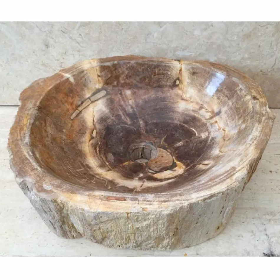 Met de hand gemaakt ontwerp zinken in Star Big fossiel hout Viadurini