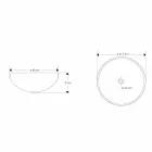 Design aanrechtwastafel in hars met koraalinzetstukken - Salvatore Viadurini