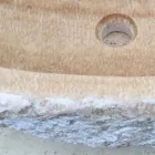 Aanrechtblad designwastafel voor Laia badkamer in natuursteen Viadurini