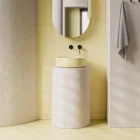 Keramische wastafel met een diameter van 42 cm, gemaakt in Italië - Girl Viadurini