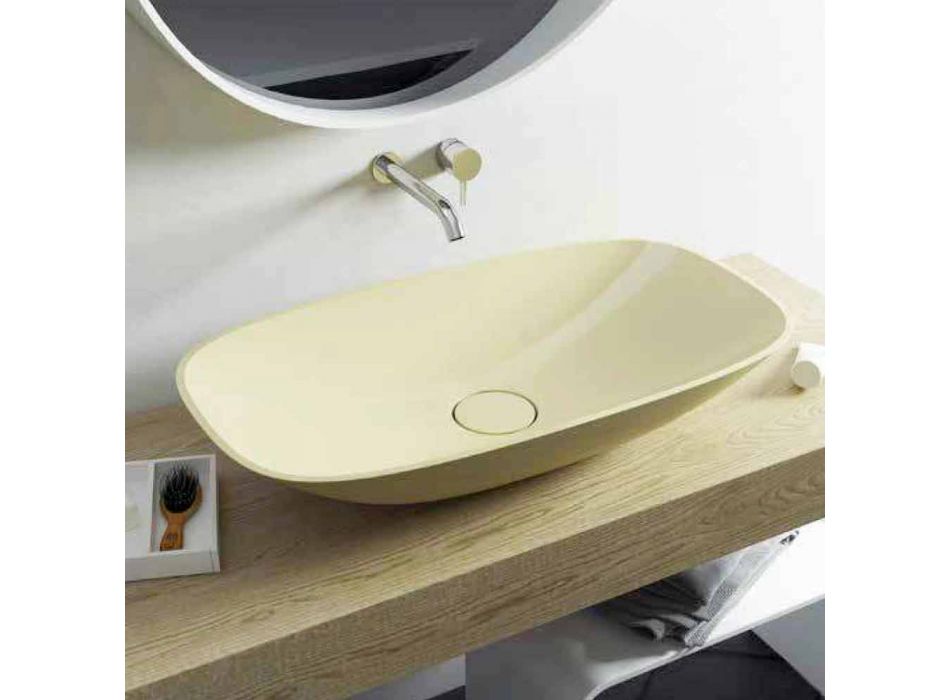 Modern ontwerp gemaakt in Italië vrijstaande badkamer wastafel Taormina Big
