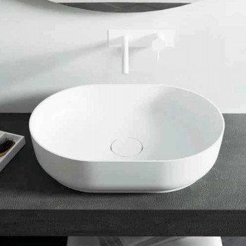 Vrijstaande design badkamer wastafel gemaakt in Italië Dalmine Medium