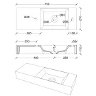 Modern design Made in Italy witte of gekleurde keramische wastafel - Act Viadurini