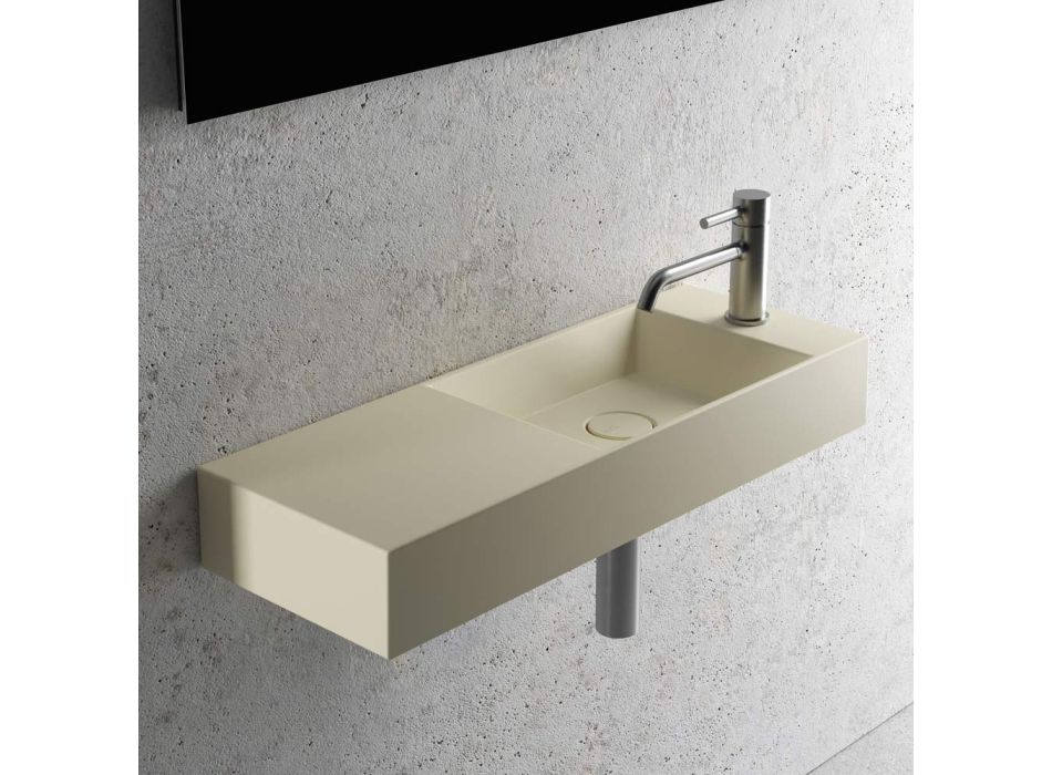Modern design Made in Italy witte of gekleurde keramische wastafel - Act Viadurini