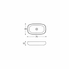 Modern design witte keramische aanrecht wastafel gemaakt in Italië - Tune1 Viadurini