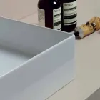 keramische wastafel modern design ondersteuning Zon 60x37, made in Italy Viadurini