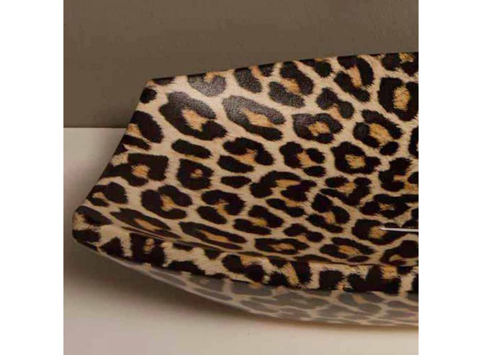 Cheetah keramische aanrecht wastafel gemaakt in Italië door Laura Viadurini