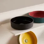 Wastafel van porselein met verschillende afwerkingen Made in Italy - Envelop Viadurini