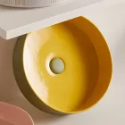 Wastafel van porselein met verschillende afwerkingen Made in Italy - Envelop Viadurini