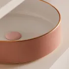 Wastafel in porselein met verschillende afwerkingen Made in Italy - Envelop Viadurini