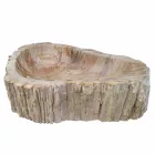 Houten wastafel Fossil Counter Goa enkel stuk Viadurini