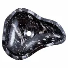 Marmeren wastafel met moderne steunfossielen - Burgeo Viadurini