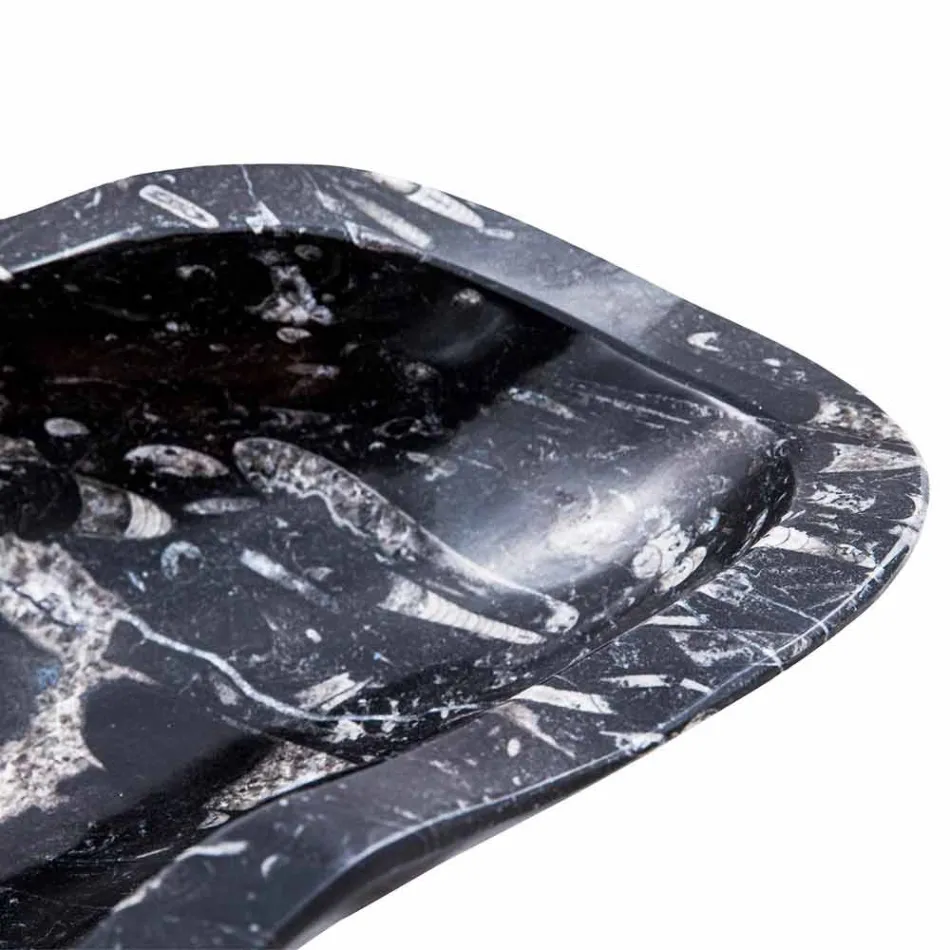 Marmeren wastafel met moderne steunfossielen - Burgeo Viadurini