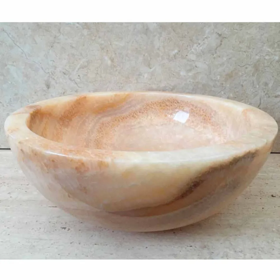 Ana design natuursteen wasbak in ontwerp, handgemaakt Viadurini