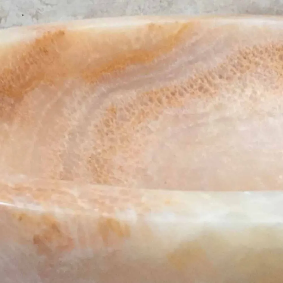 Ana design natuursteen wasbak in ontwerp, handgemaakt Viadurini