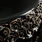 Porseleinen wastafel met hand aangebrachte bloemblaadjes Made in Italy - Amarone Viadurini