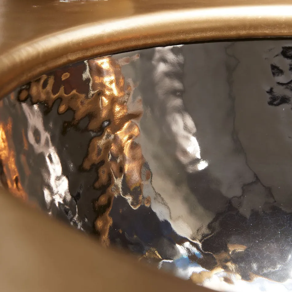 Ingebouwde wastafel in Fire Clay met 3 afwerkingen Made in Italy - Erioli Viadurini