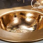 Ingebouwde wastafel in Fire Clay met 3 afwerkingen Made in Italy - Erioli Viadurini