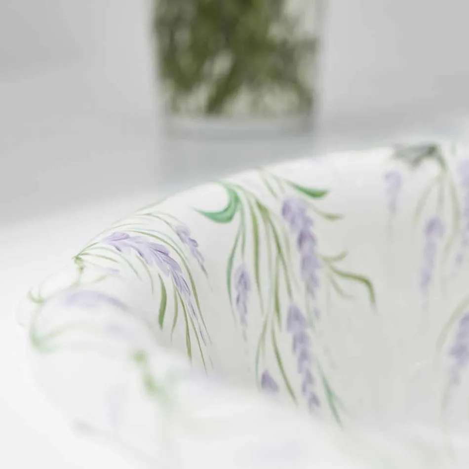 Verzonken wasbak in klassiek porselein handgemaakt in Italië, Santiago Viadurini