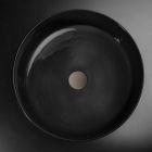 Luxe zwarte wastafel in gekleurde klei gemaakt in Italië - Tatiana Viadurini